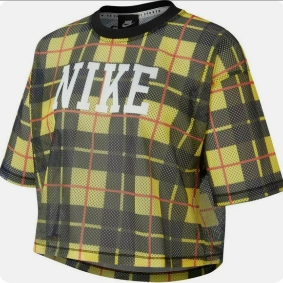 Nike Sportswear Futura Plaid Crop Top - Picture 9 of 10